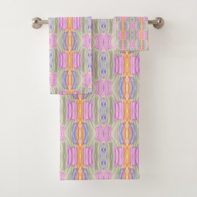 Conjunto De Toalhas Folhas Coloridas (Insitu)