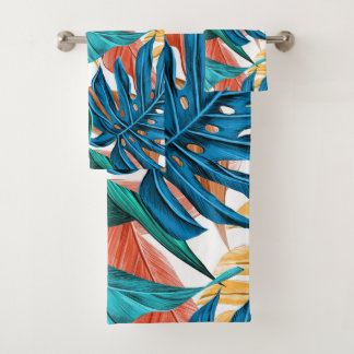 Conjunto De Toalhas Folhas coloridas