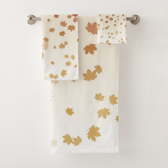 Conjunto De Toalhas Folhas de Ação de Graças (Insitu)