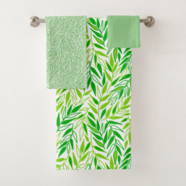 Conjunto De Toalhas Folhas de galho.