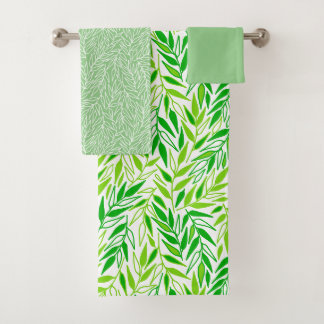 Conjunto De Toalhas Folhas de galho.