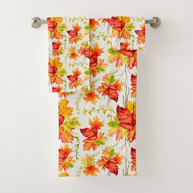 Conjunto De Toalhas Folhas do Autumn Maple (Insitu)