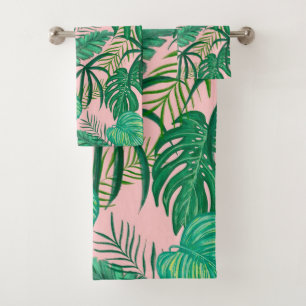 Conjunto De Toalhas Folhas tropicais