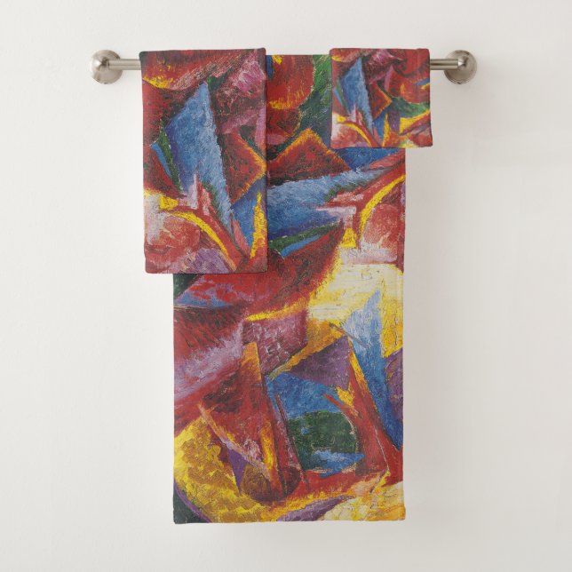 Conjunto De Toalhas Formas plásticas de um cavalo - Umberto Boccioni (Insitu)
