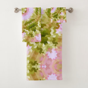 Conjunto De Toalhas formas redondas do caleidoscópio de abstrato mand
