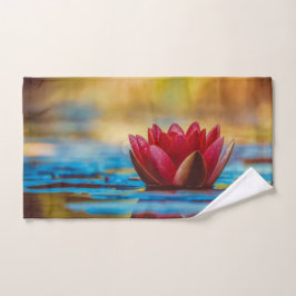 Conjunto De Toalhas Foto bonito de uma Flor de Lotus em um Pond