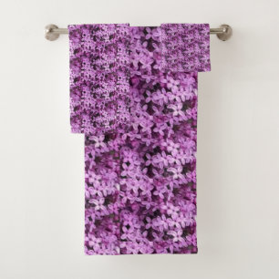 Conjunto De Toalhas Foto Lilac Meia gota em rolos