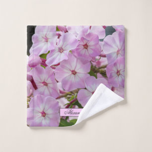 Conjunto De Toalhas Fotografia do Phlox Rosa Floral