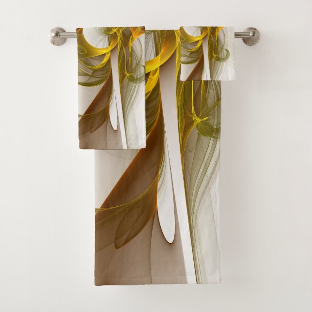 Conjunto De Toalhas Fractal de cores metálicas do Precioso moderno (Insitu)