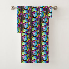 Conjunto De Toalhas Frankenstein Bathroom Towel Set