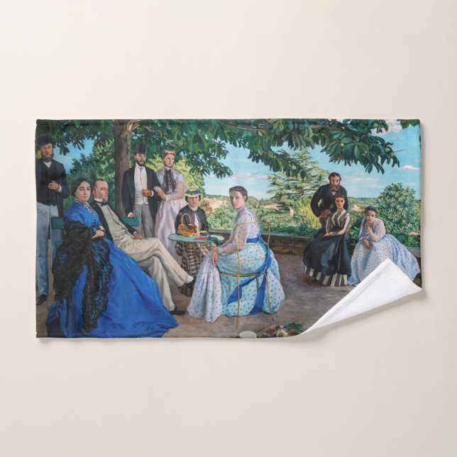 Conjunto De Toalhas Frederic Bazille - A Reunião Familiar (Toalha de mão)