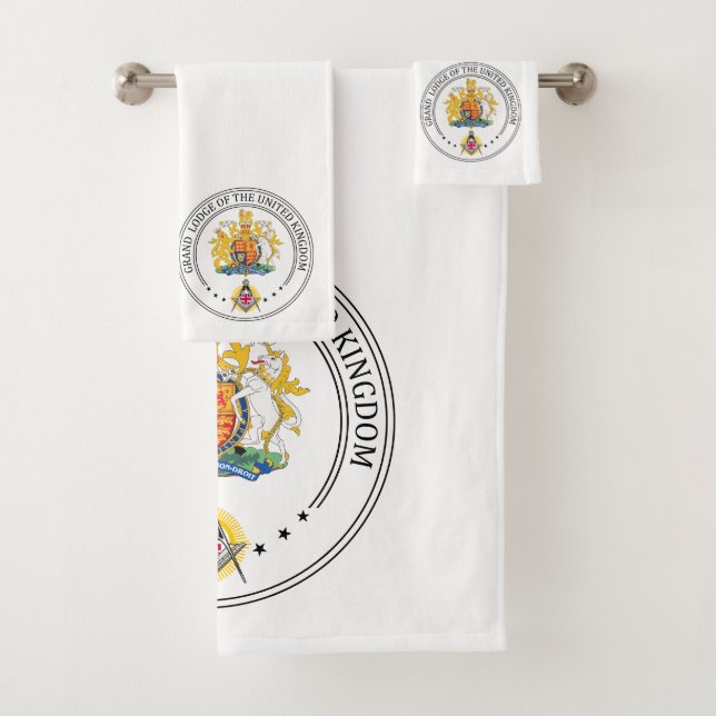 Conjunto De Toalhas Freemasonry — Sede do Reino Unido (Insitu)