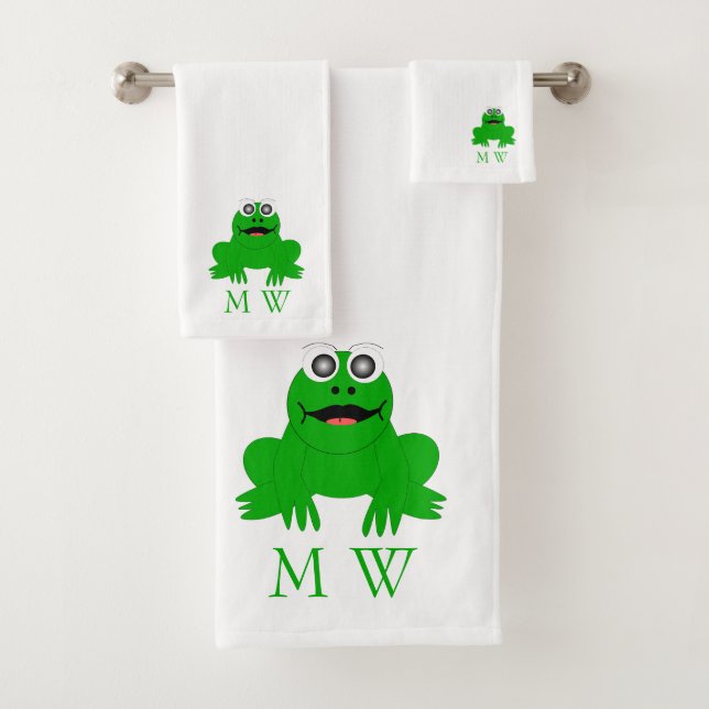 Conjunto De Toalhas Frog Design Monogrammed (Insitu)