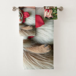 Conjunto De Toalhas „Fröhliche Hasenfreunde im Frühlingsgarten“