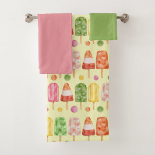 Conjunto De Toalhas Fruir Popcicles
