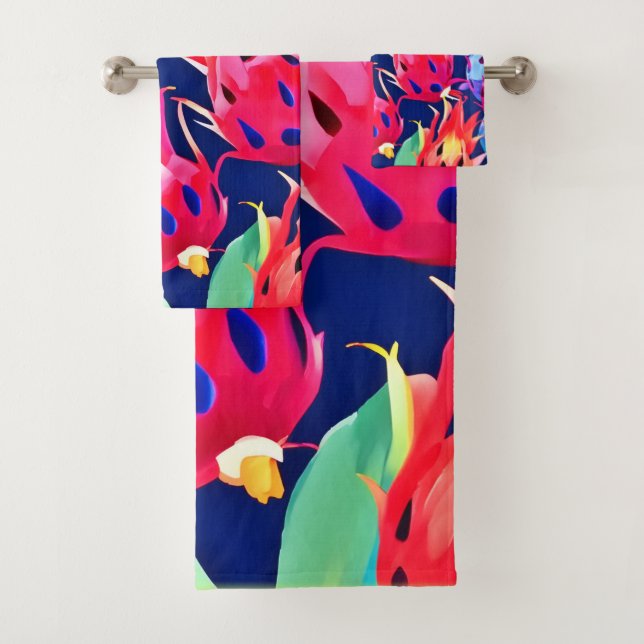 Conjunto De Toalhas Fruta Colorida do Dragão (Insitu)