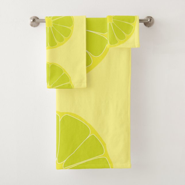 Conjunto De Toalhas Fruta Lima   (Insitu)