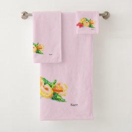 Conjunto De Toalhas Frutas de amor