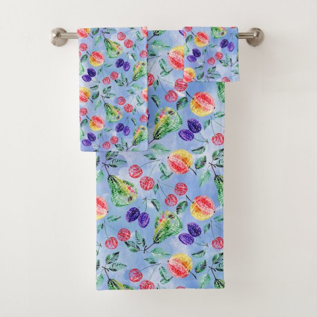 Conjunto De Toalhas Frutas e bagas. (Insitu)