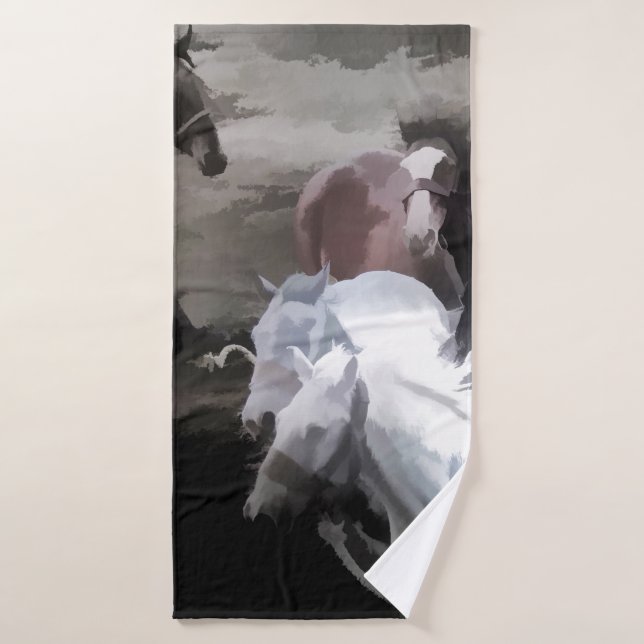 Conjunto De Toalhas Fuga - Cavalos Selvagens (Toalha de Banho)