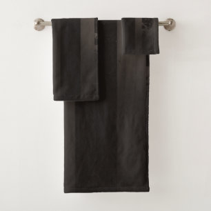 Conjunto De Toalhas Fundo castanho listrado a vapor