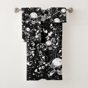 Conjunto De Toalhas fundo do crânio sem problemas