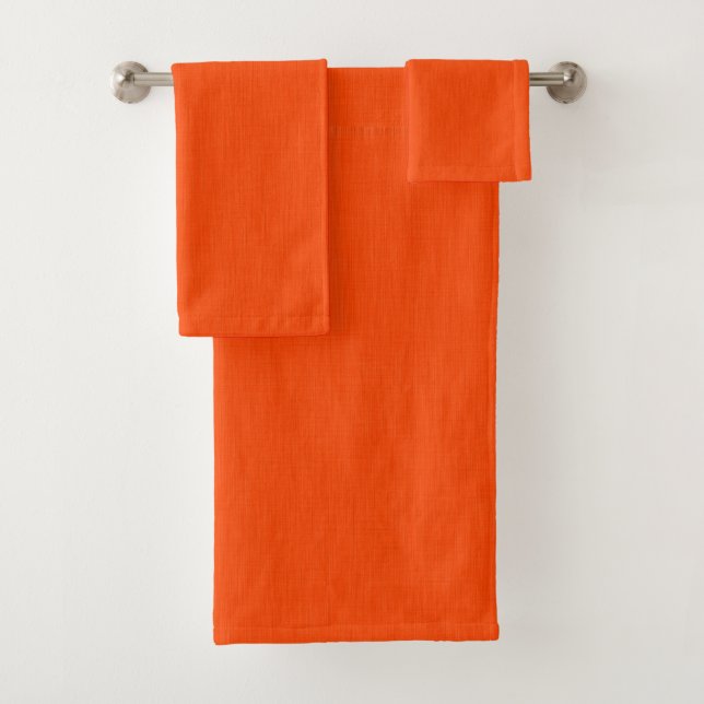 Conjunto De Toalhas Fundo texturizado laranja calmo e simples (Insitu)