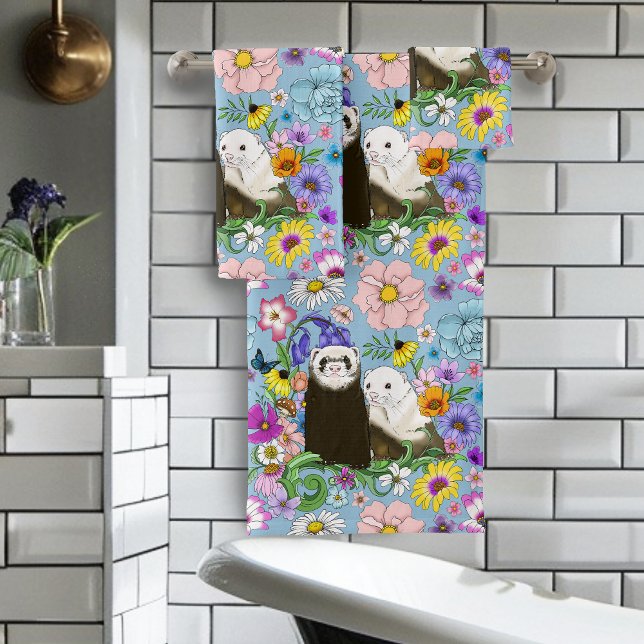 Conjunto De Toalhas Furões Cons Floral (Criador carregado)