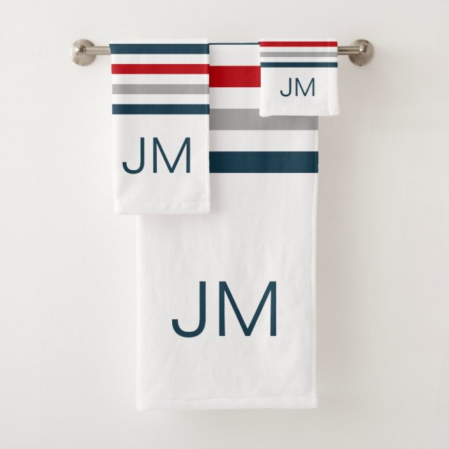 Conjunto De Toalhas Gamas de marinhos horizontais coloridas (Insitu)