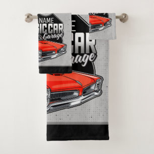 Conjunto De Toalhas Garagem Clássica de Caprinos Vermelhos 1966 Person