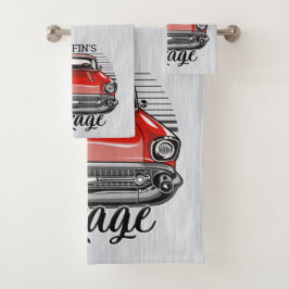 Conjunto De Toalhas Garagem de Automóveis Clássicos Retroativos do NOM