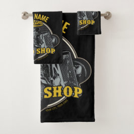 Conjunto De Toalhas Garagem de Corrida Compre Personalizada de Velocid