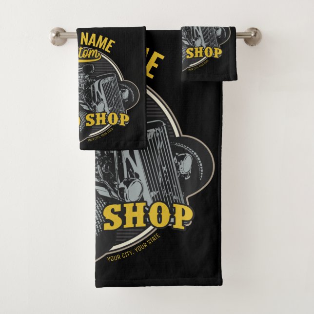 Conjunto De Toalhas Garagem de Corrida Compre Personalizada de Velocid (Insitu)
