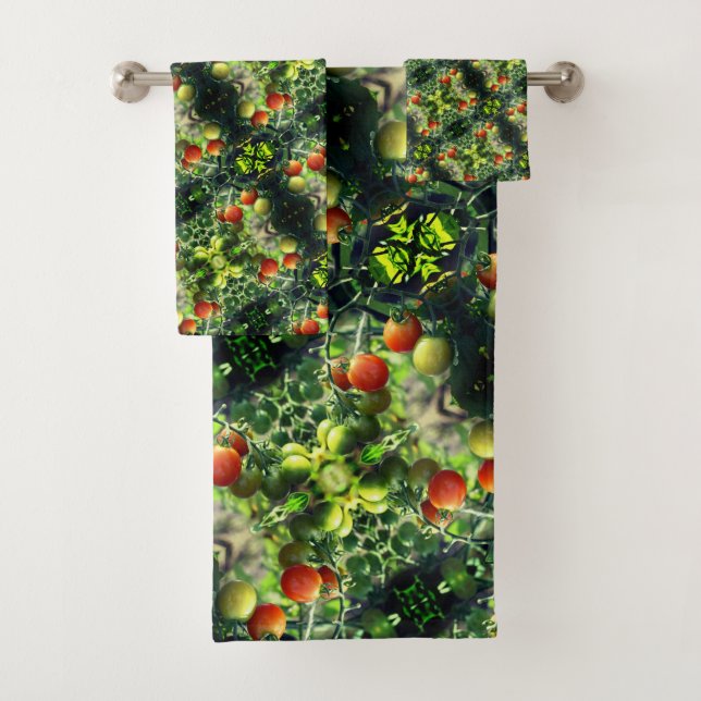 Conjunto De Toalhas Garden Chertomates Abstrato Natureza (Insitu)