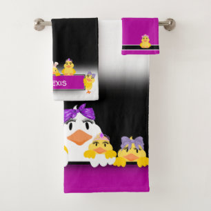 Conjunto De Toalhas Garota Bonita Bonita Pata Crianças