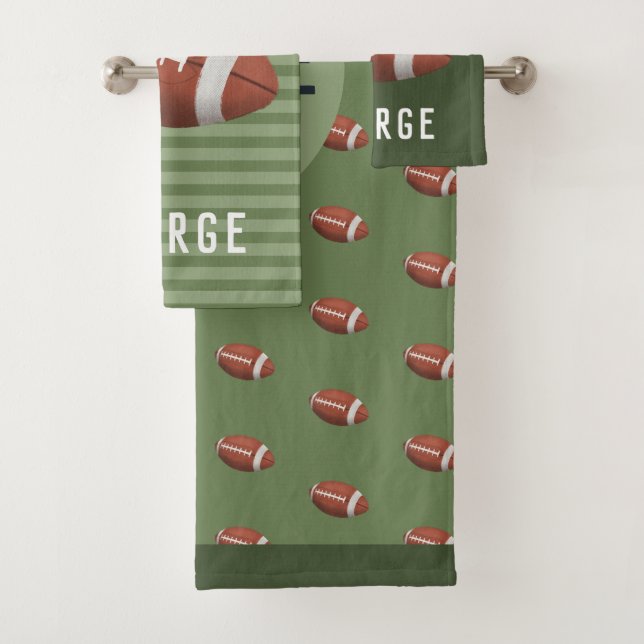 Conjunto De Toalhas Garotos Cute American Futebol Sports (Insitu)