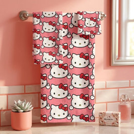 Conjunto De Toalhas Gatinha