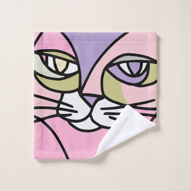 Conjunto De Toalhas Gato (Pano de lavar)