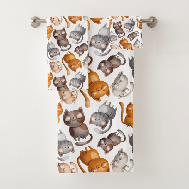 Conjunto De Toalhas Gatos (Insitu)