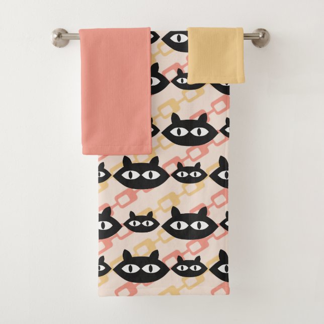 Conjunto De Toalhas Gatos MCM (Insitu)