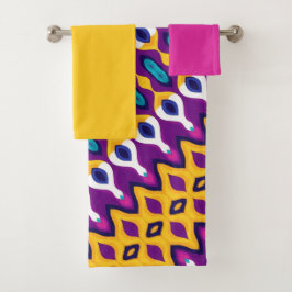 Conjunto De Toalhas geometria abstrato