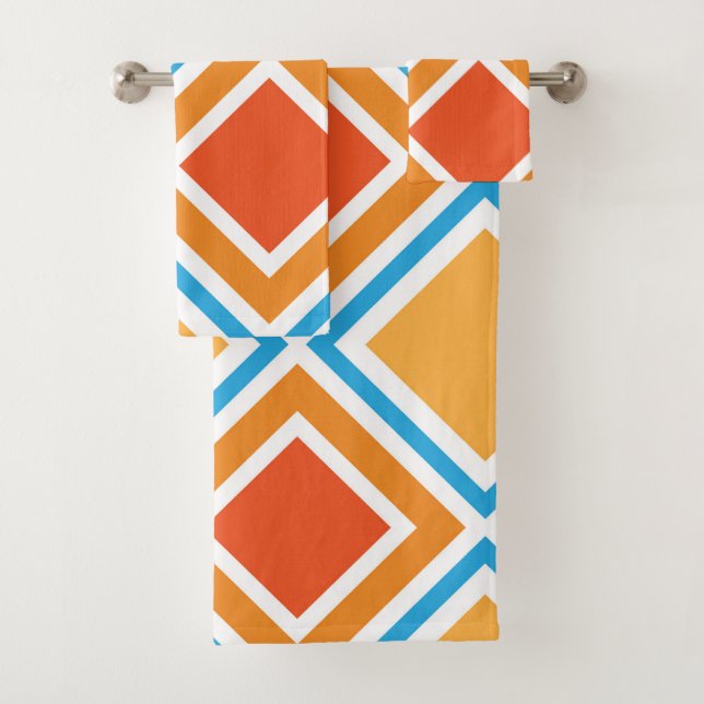 Conjunto De Toalhas geometria de abstrato diamante (Insitu)