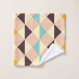 Conjunto De Toalhas Geometric pattern overlapping diamonds & triangle