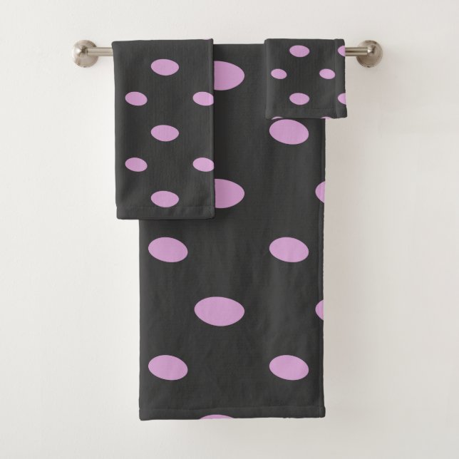 Conjunto De Toalhas Geométrico, cor-de-rosa e Cinzas (Insitu)