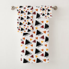 Conjunto De Toalhas Geométrico Elegante