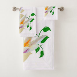 Conjunto De Toalhas Geométrico Floral