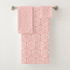 Conjunto De Toalhas Gilded Garden Lattice - Sussurro de Pêssego