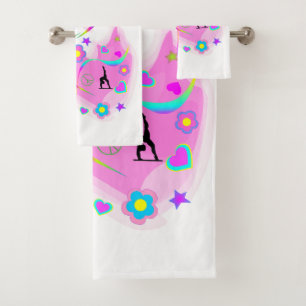 Conjunto De Toalhas Ginástica Retro