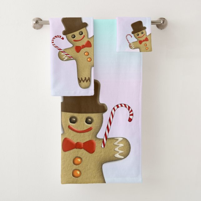 Conjunto De Toalhas Gingerbread Man Banheiro (Insitu)
