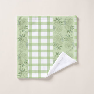 Conjunto De Toalhas Gingham Bath Towel Set Verde